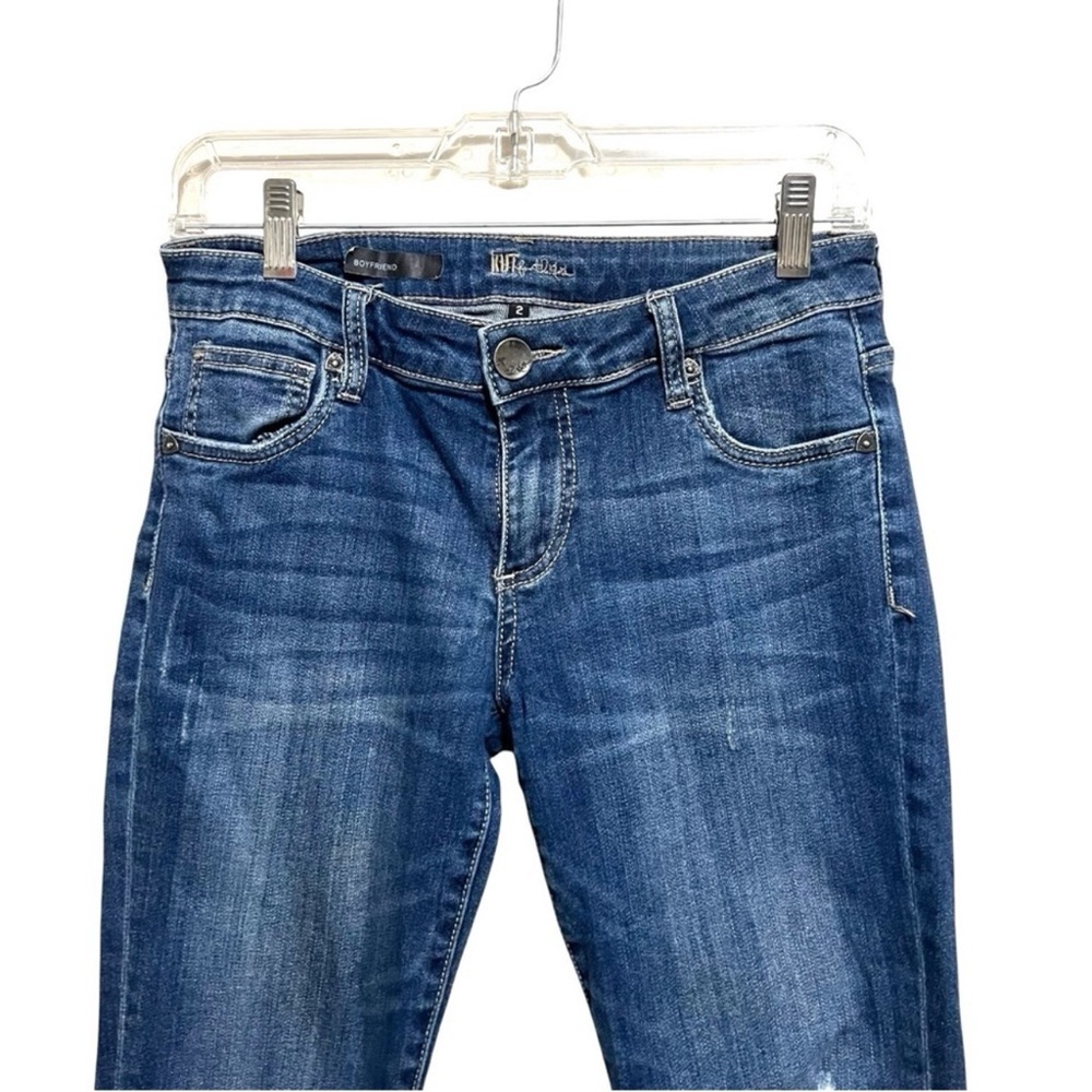 Kut From The Kloth Boyfriend Distressed Jeans Size 2 - Picture 5 of 8